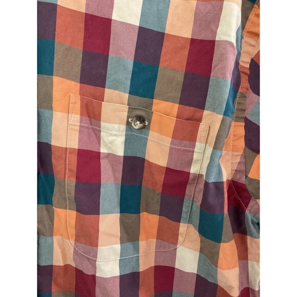 Men's Orvis Antique Oxford Long Sleeve Shirt Multicolor Colorblock Size Medium - Picture 3 of 7